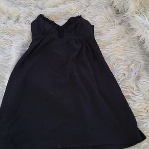 Black halter dress